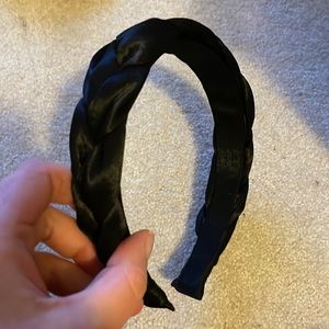 EUC Black Silky Braided Headband